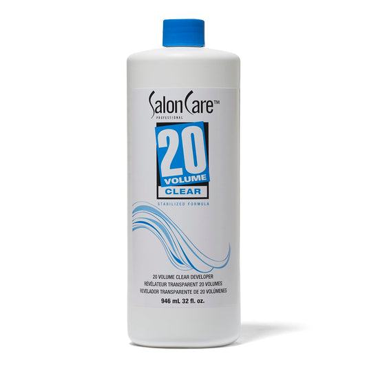 White Smoke Salon Care 20 Volume Clear Developer, Superior Gray Coverage, Stabilized Formula for Consistent, Predictable Results, 32 Ounce