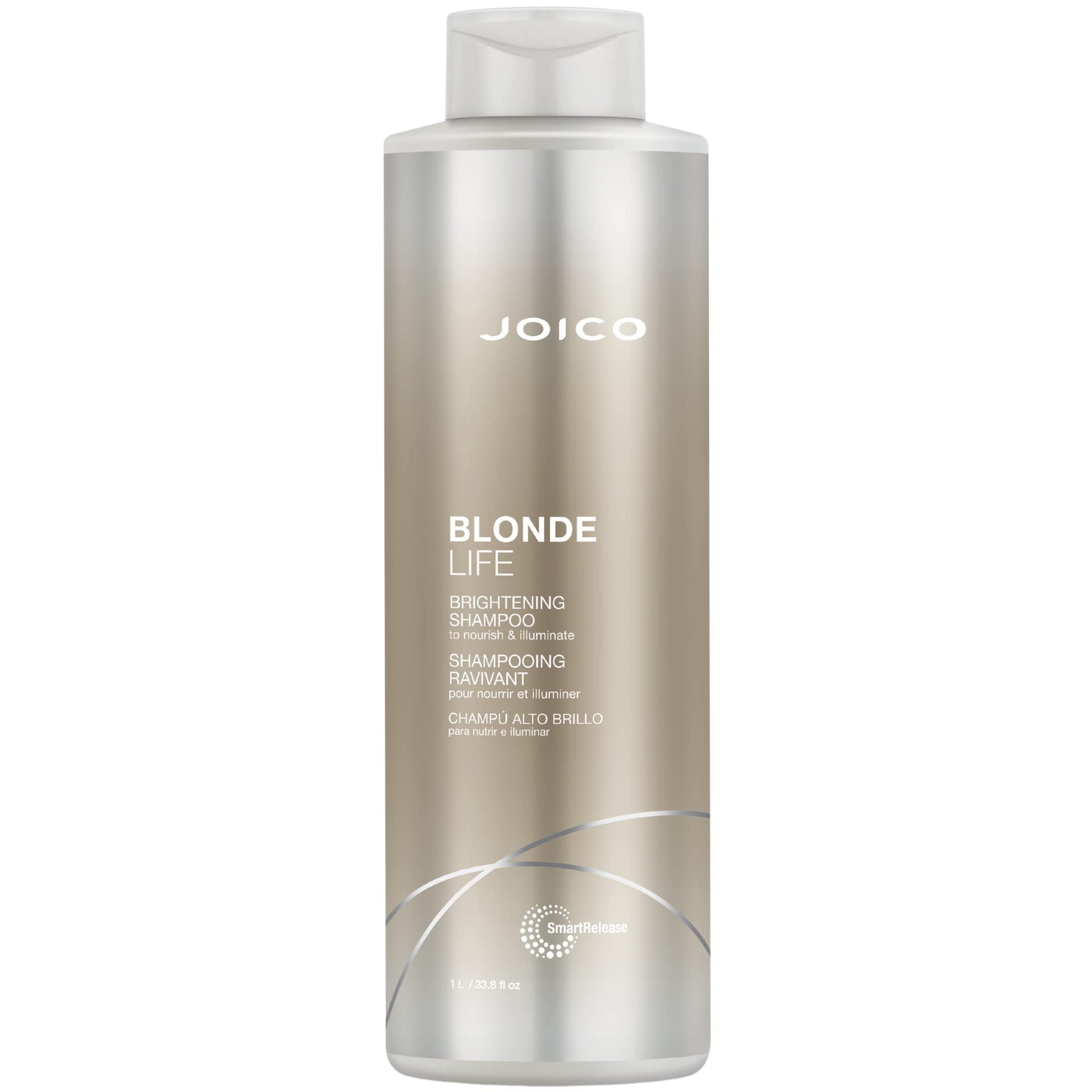 Rosy Brown Joico Blonde Life Brightening Shampoo | For Blonde Hair | Add Softness & Smoothness | Sulfate Free | With Monoi & Tamanu Oil | 33.8 Fl Oz
