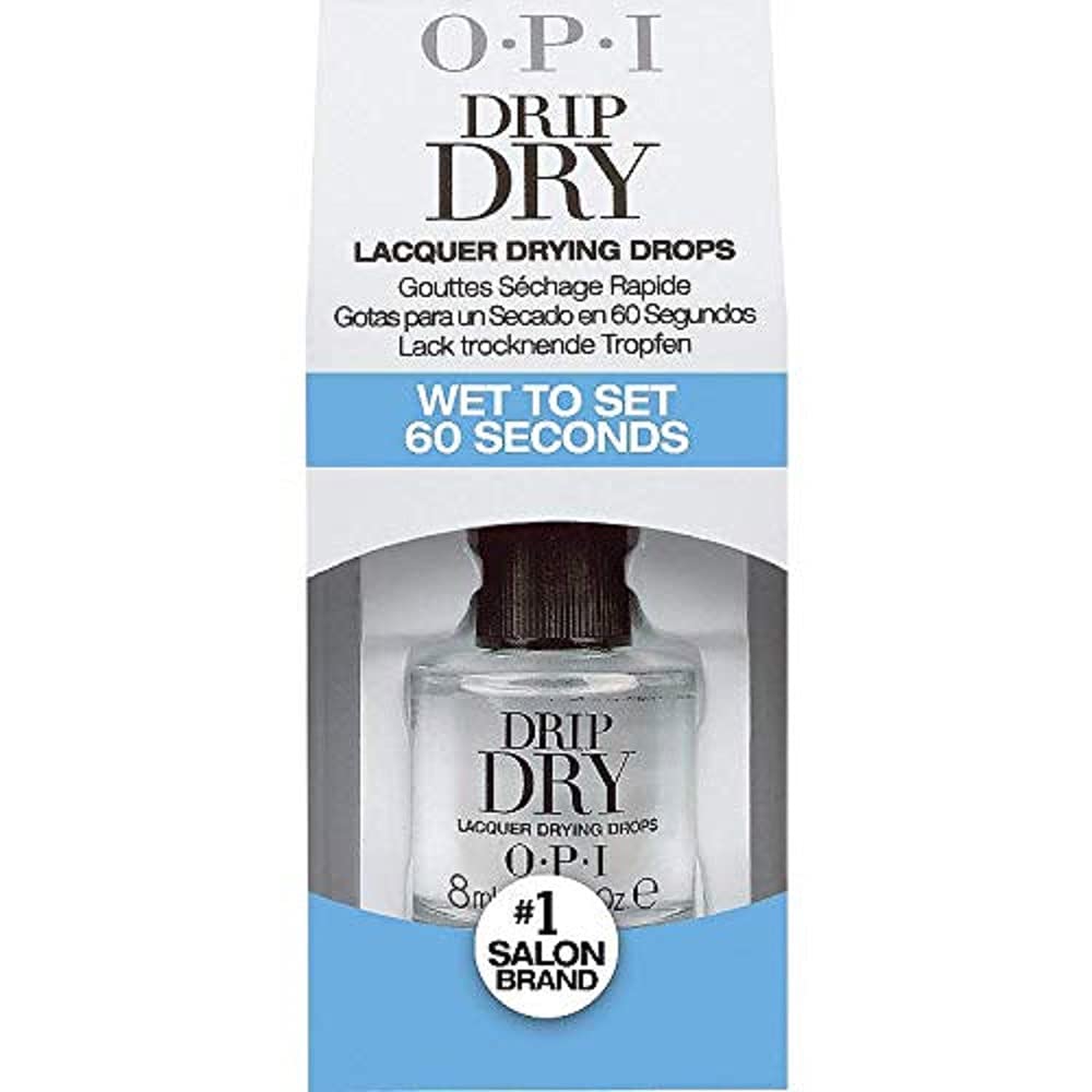 Lavender OPI Nail Lacquer Top Coats, Original, 0.5 fl.oz, Drip Dry Lacquer Drying Drops, 0.3 fl.oz