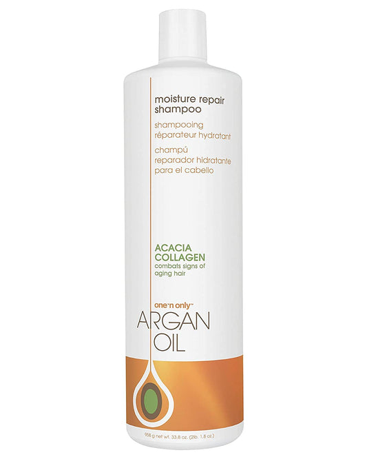 Lavender One 'n Only Moisture Repair Shampoo with Argan Oil, Rebalances Hair Moisture Levels, Adds Volume and Shine, Repairs Damage from Chemicals and Heat Styling, 33.8 Fl. Oz