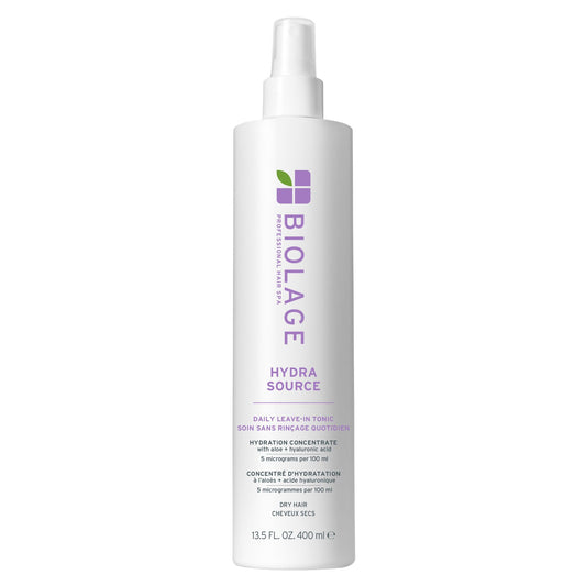 White Smoke Biolage Hydra Source Daily Leave-In Tonic - Moisturizes & Detangles, Blowout Primer, Heat Protectant & Detangler, For Dry Hair, 13.5 Fl Oz
