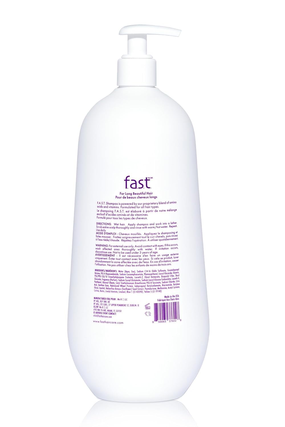 White Smoke Nisim F.A.S.T. Fortified Amino Scalp Therapy Shampoo 33.8 oz