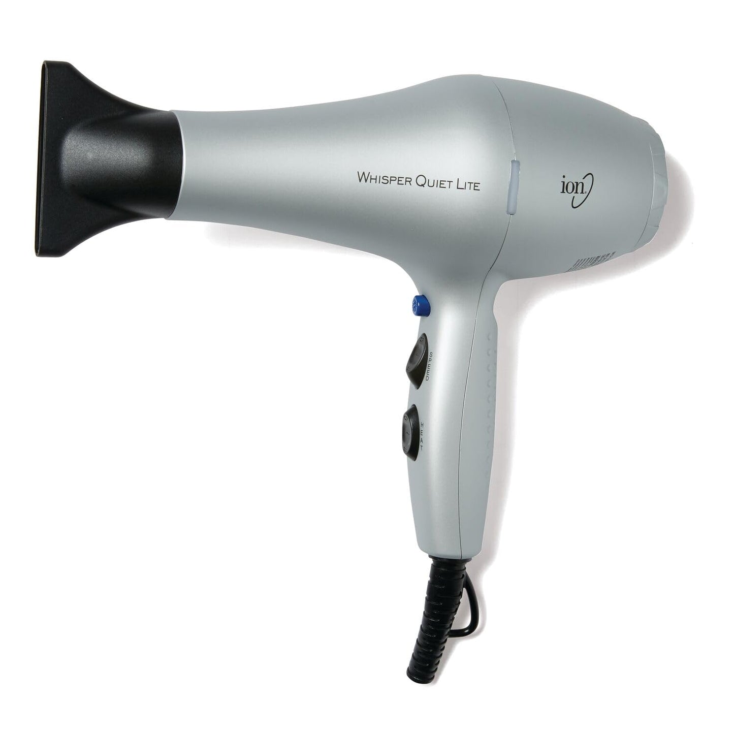 White Smoke Ion Whisper Quiet Lite Ionic Ceramic Hair Dryer, 1875 Watts, Lightweight, Powerful, 4 Temperatures, 2 Speeds
