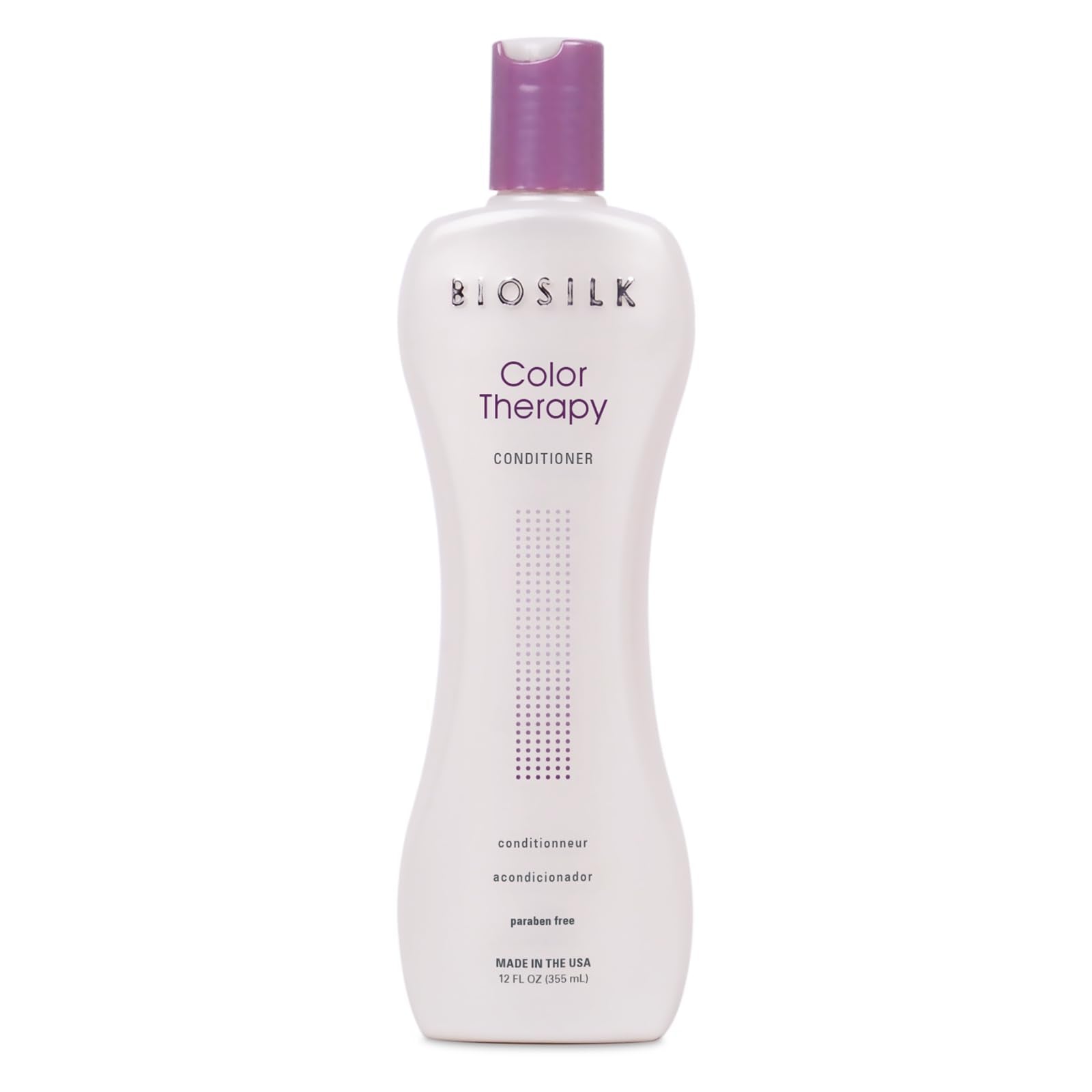 White Smoke BioSilk Color Therapy Conditioner, Replenishes Moisture While Protecting Color, Enhances Vibrancy & Shine, Sulfate, Paraben & Cruelty-Free, 12 Oz
