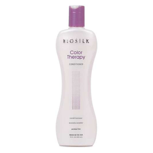 White Smoke BioSilk Color Therapy Conditioner, Replenishes Moisture While Protecting Color, Enhances Vibrancy & Shine, Sulfate, Paraben & Cruelty-Free, 12 Oz