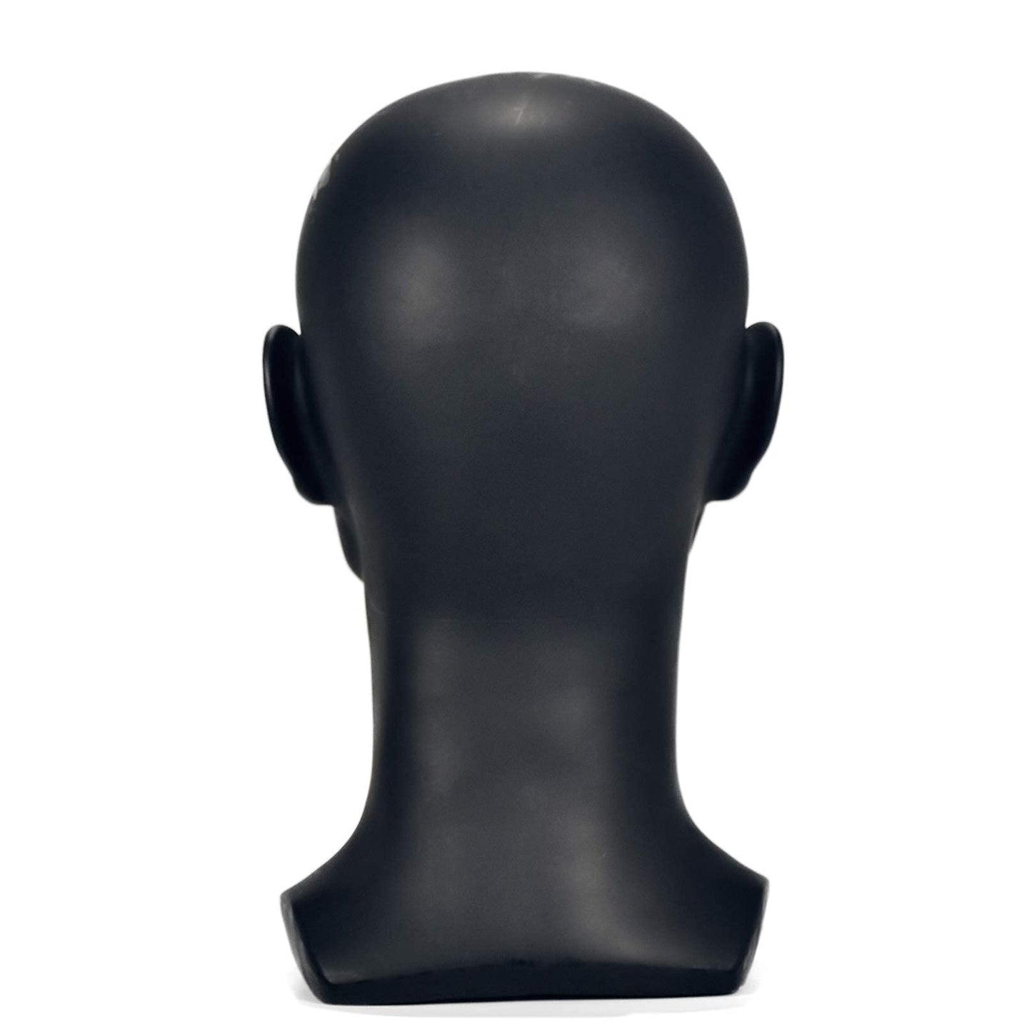 White Smoke FanLin Male Mannequin Head Professional Manikin Head for Display Wigs Hats Headphone Mask Sunglasses Jewelry and Scravat Display Stand (Matte-Black)