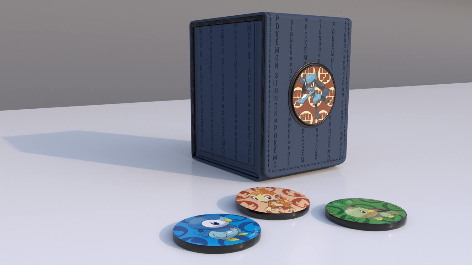 Light Gray Ultra Pro - Sinnoh Alcove Click Deck Box for Pokemon, MTG, Baseball, Basketball, Football and other Trading Cards or Board Games