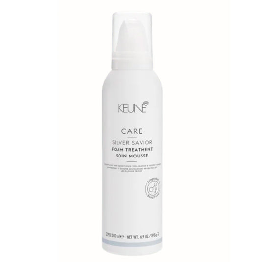 Lavender Keune Care Silver Savior Foam Treatment, Toning & Moisturizing Leave-In Mousse for Blonde & Grey Hair, 6.9 Fl Oz