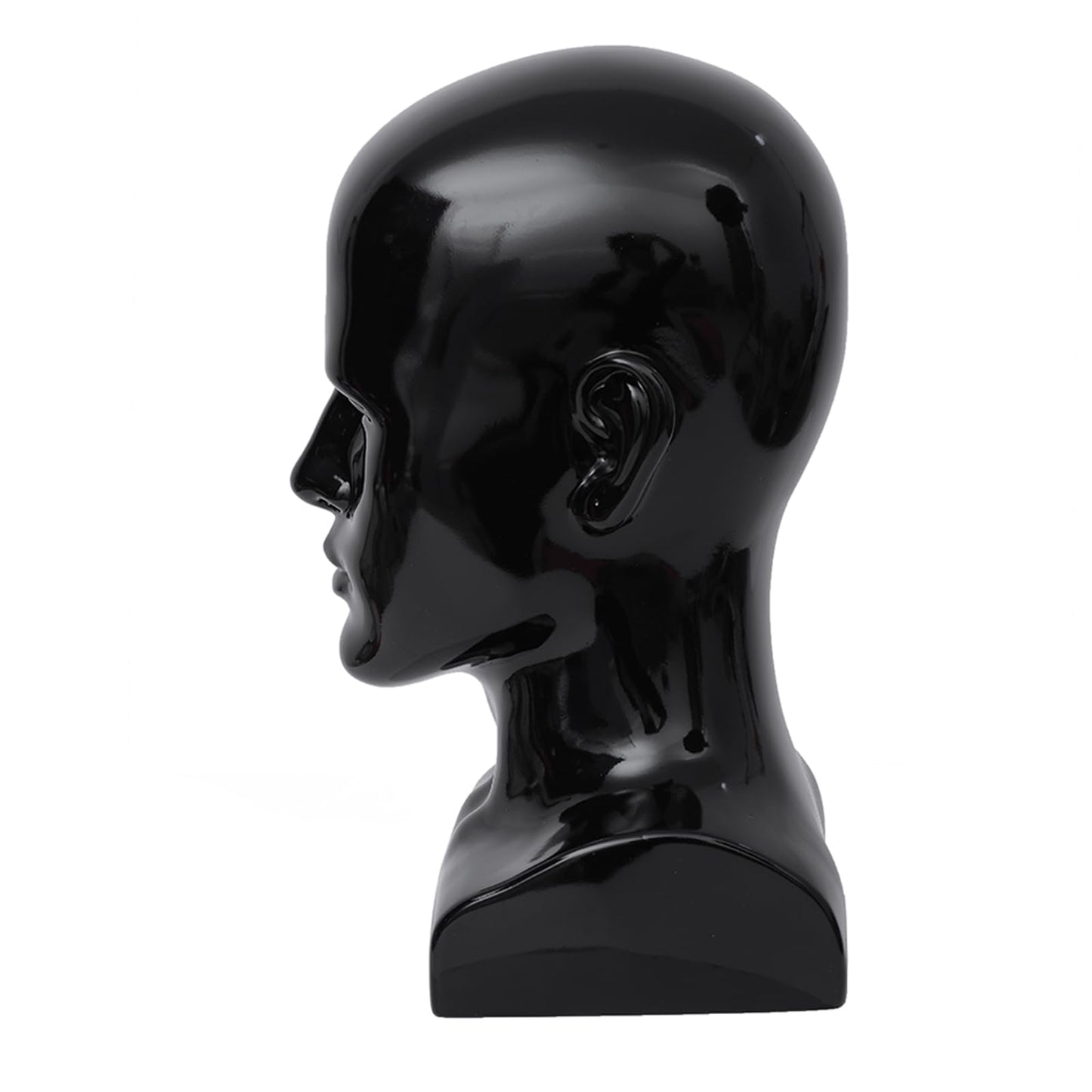 White Smoke BLTYXT PVC Male Mannequin Head Professional Manikin Training Head for Display Headphone Game Console Hats Wigs Jewellery Glasses Facemask Caps Model Head (L90LH)