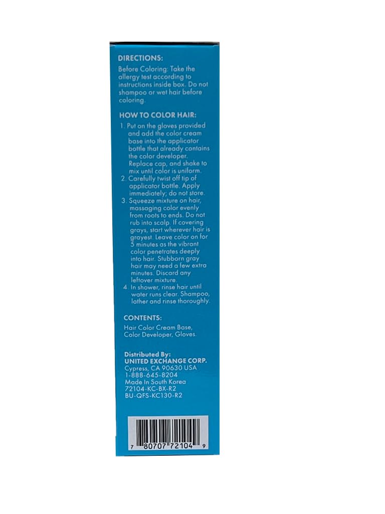 Dark Cyan MENS SELECT 5 minute Hair Color - BLACK