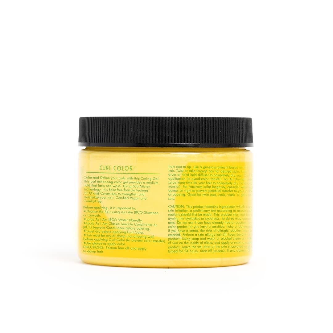 Light Goldenrod As I Am Curl Color - Lemon Yellow - 6 oz - Temporary Color & Curling Gel