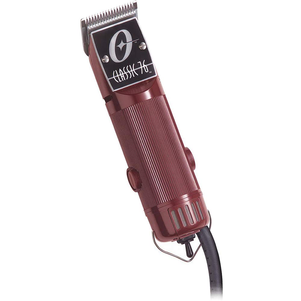 White Smoke Oster Classic 76 Universal Motor Clipper (076076-010-003) w/Detachable #000 & #1 Blade Red