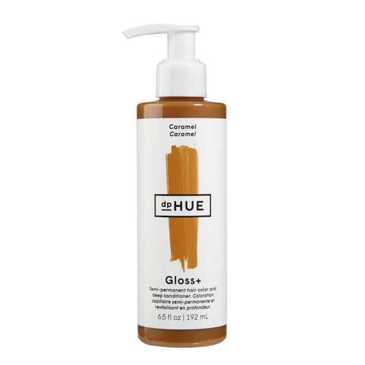White Smoke dpHUE Gloss+, Caramel - Boosts Fading & Faded Hair Color - 8-12 Applications per Bottle - Lasts Up to 8 Washes