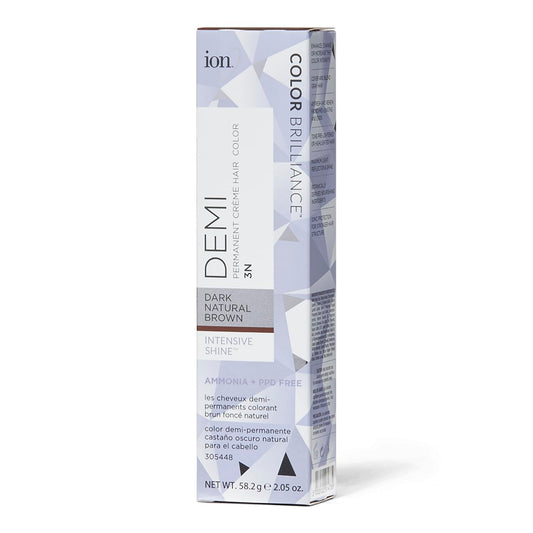 White Smoke Ion Intensive Shine 3N Dark Natural Brown Demi Permanent Creme Hair Color 3N Dark Natural Brown