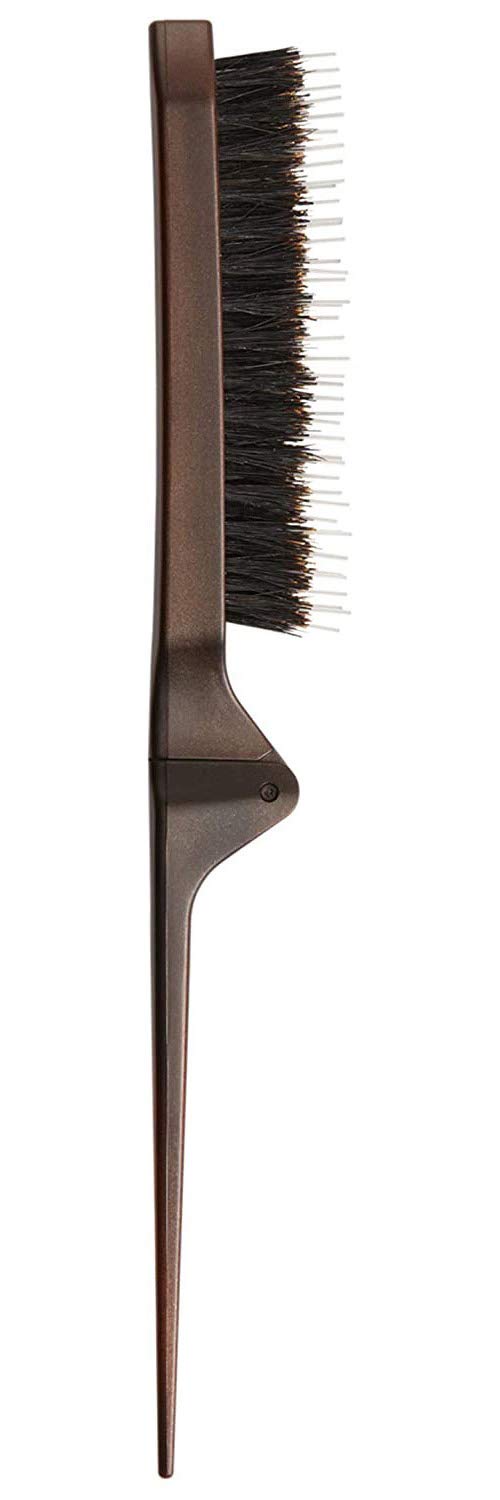 White Smoke Olivia Garden Style-Up Teasing Foldable Hair Brush - 100% boar & ionic bristles STU-CO (Combo)…