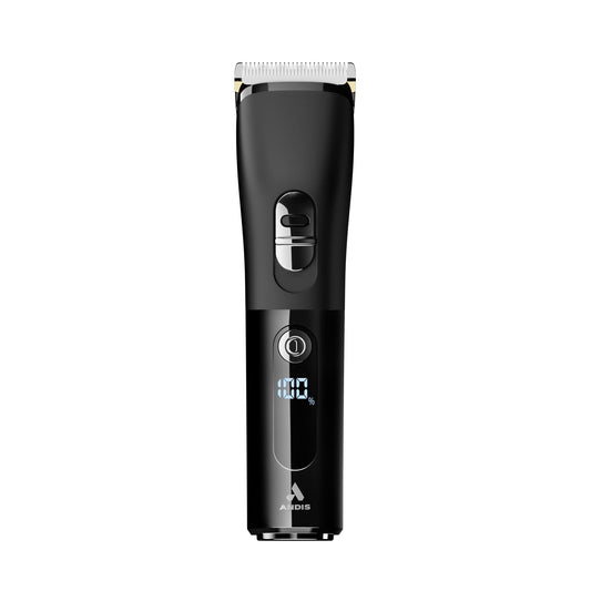 Black Andis 560547 Envision Cordless High-Speed Hair Clipper, 21-Piece Kit, Adjustable Blade, 1.5” LED Digital Display Screen, Black