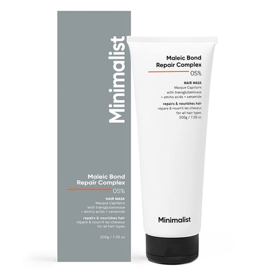 White Smoke Minimalist Hair Mask for Damaged Hair & Frizzy Hair | Post Shampoo | Maleic Bond Repair Complex 5% | Transglutaminase, Amino Acids & Ceramides | For Women & Men | 7.05 Oz/200 gm