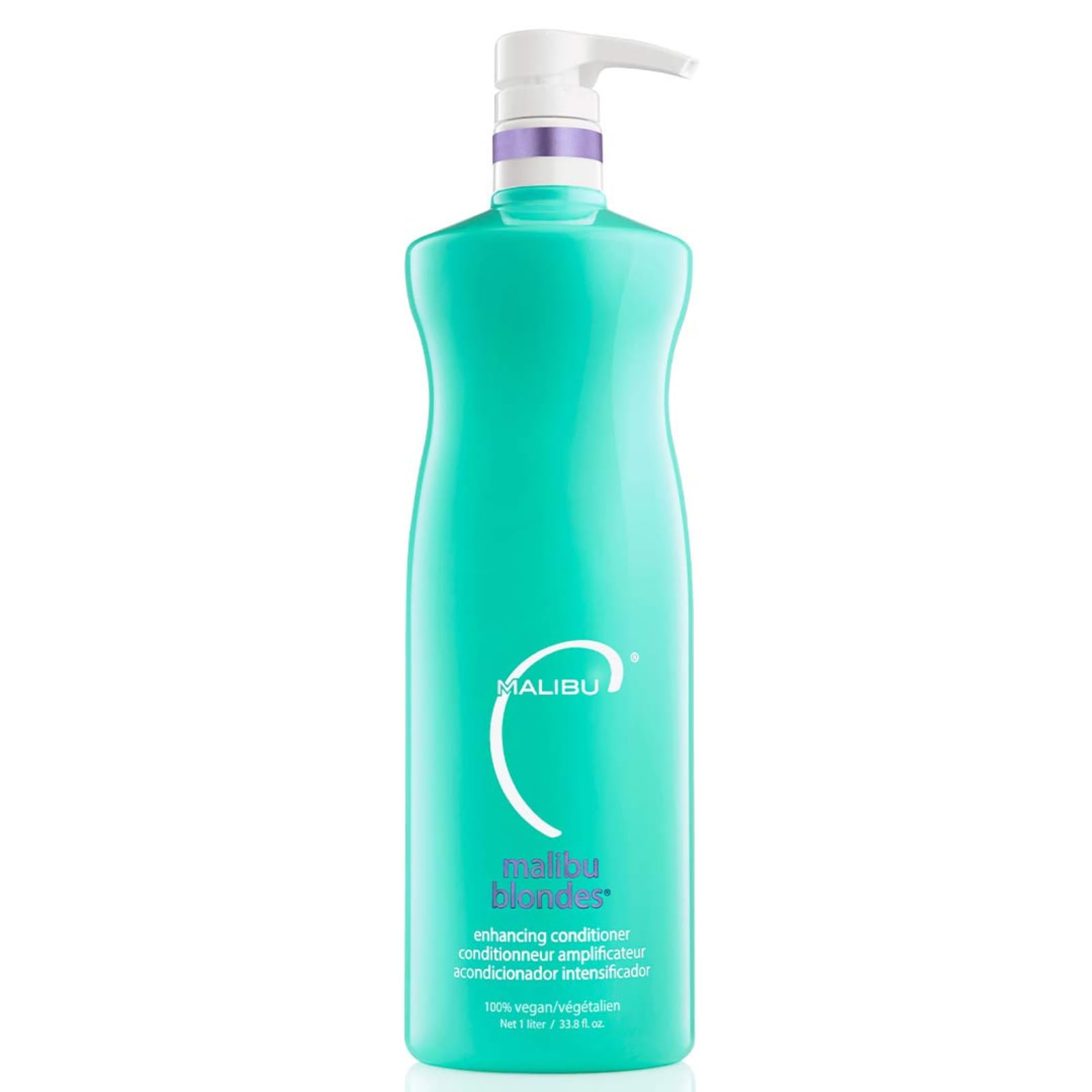 White Smoke Malibu C Blondes Enhancing Conditioner (33.8 oz) - Hair Hydrating Conditioner for Natural + Processed Blondes - Protects Hair from Discoloration & Damage
