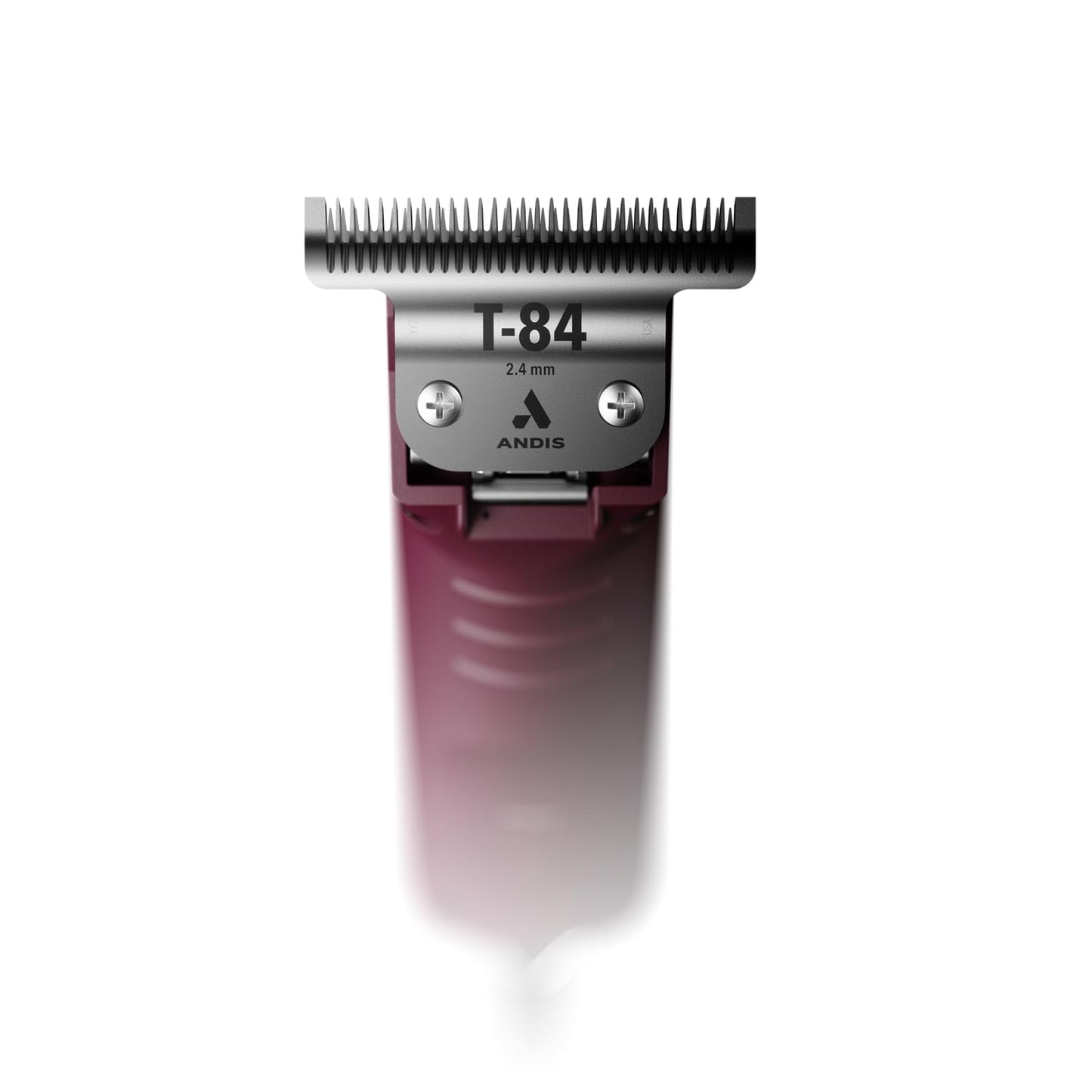 White Smoke Andis 23330 Professional AGC Super 2-Speed Horse Clipper with Detachable Blade - Cool & Quiet Running Design - Includes Ultra Edge Size T-84 Blade for Complete Horse Grooming - Burgundy