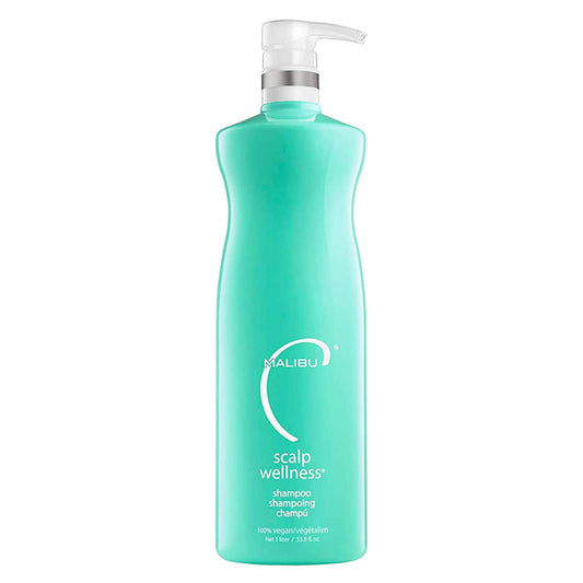 White Smoke Malibu C Scalp Wellness Hair Shampoo - Sulfate-Free & Moisturizing Shampoo - Nourishing Scalp Care with Sulfate-Free Surfactant Technology (33.8 oz)