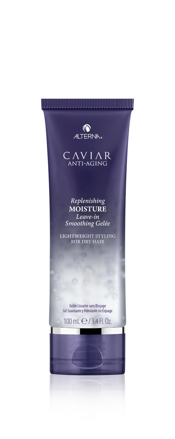 White Smoke Alterna Caviar Anti-Aging Replenishing Moisture Leave-in Smoothing Gelee, Lightweight Styling For Dry Hair,Sulfate Free ,3.4 Fl Oz (Pack of 1)