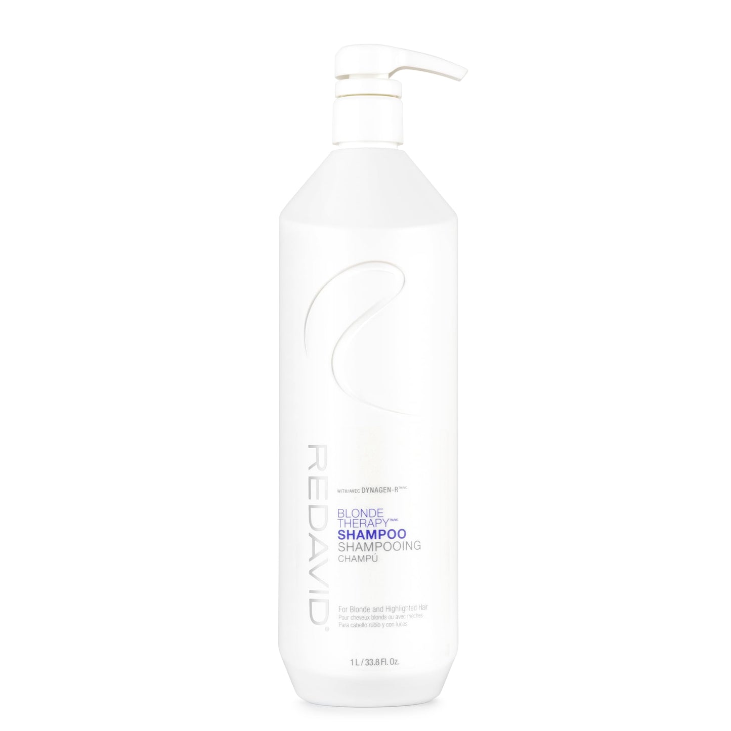 White Smoke Redavid Blonde Therapy Daily Shampoo for Blonde and Highlighted Hair with Cymbidium Orchid and Hemp Seed Oil - Daily Toning, Clinical Repair, and Amplified Shine (1L)