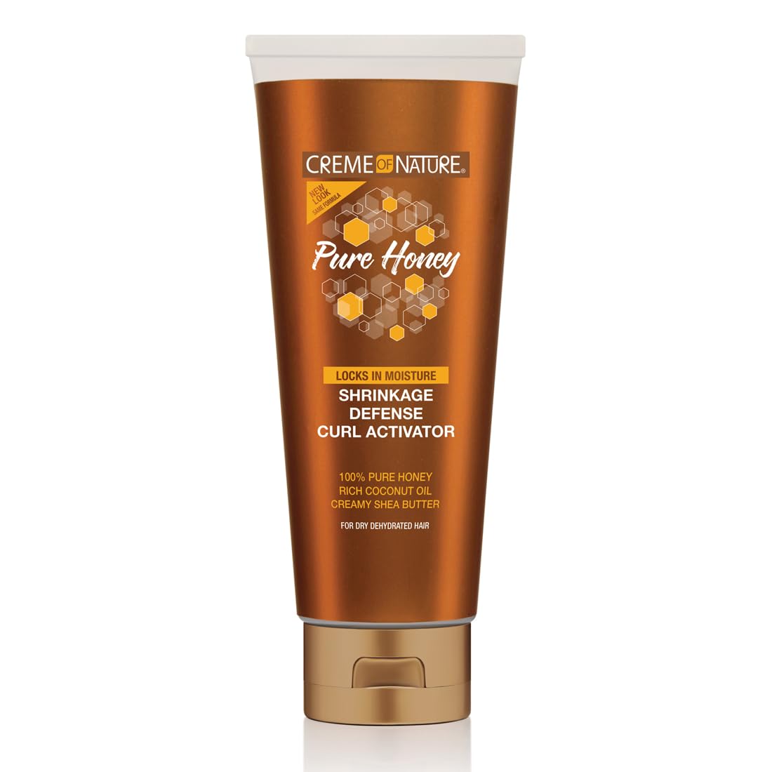 White Smoke Creme of Nature Pure Honey Define Shrinkage Defense Curl Activator, Moisture-Rich Formula with Coconut Oil & Shea Butter, For Dry, Dehydrated Hair 10.5 oz