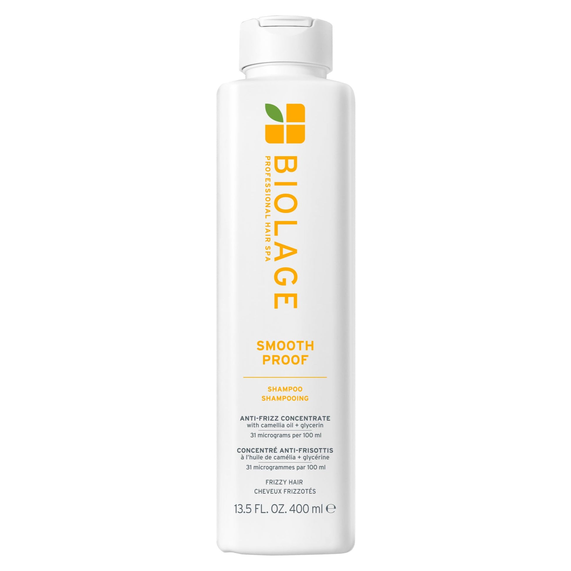 Lavender Biolage Smooth Proof Shampoo - Gently Cleanses and Adds Shine, Nourishes, Moisturizes & Tames Frizz, For All Frizzy Hair Types, With Camellia Oil & Glycerin, Vegan & Paraben-Free, 13.5 Fl Oz