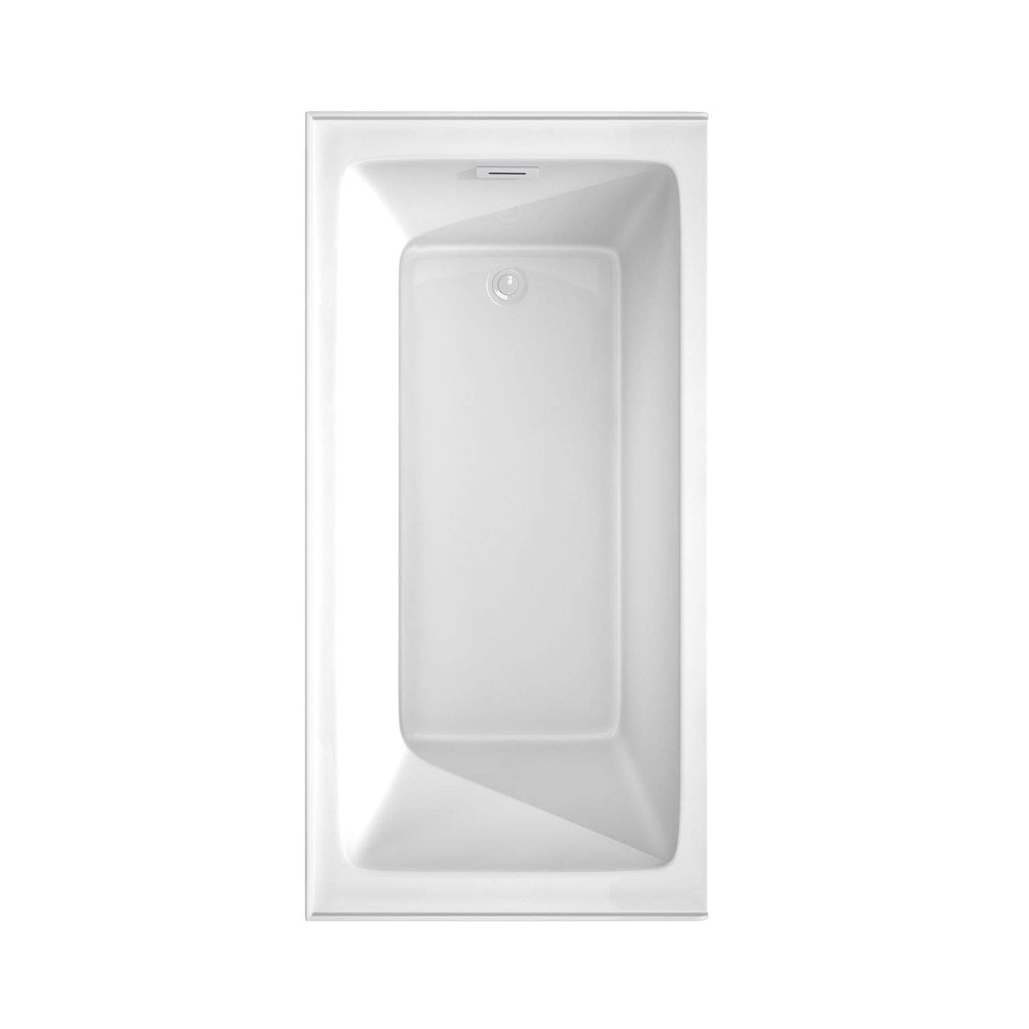Light Gray Grayley 60 x 30 Inch Alcove Bathtub in White with Right-Hand Drain and Overflow Trim in Shiny White