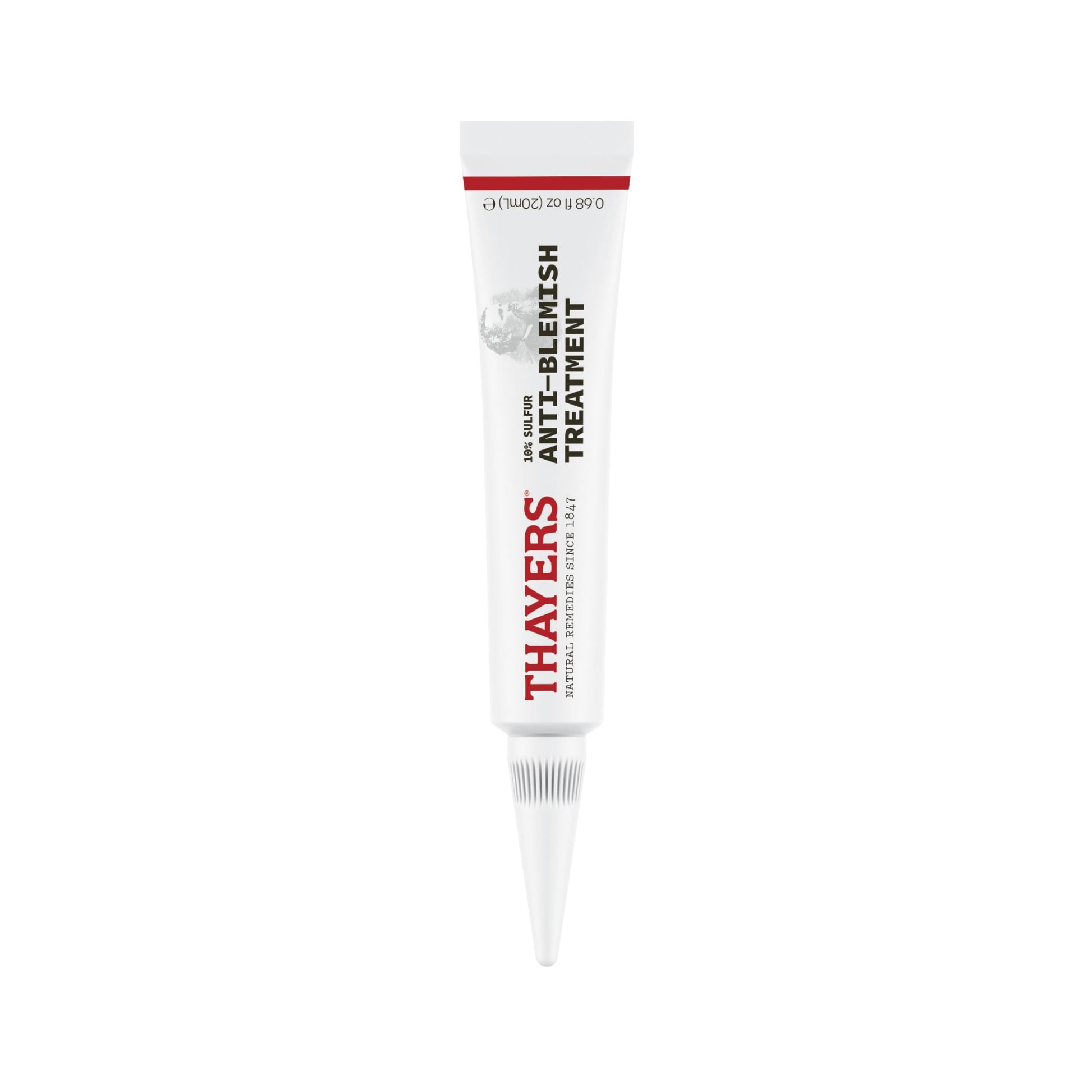 White Smoke THAYERS Rapid Acne Treatment with 10% Sulfur, Sulfur Acne Treatment with Niacinamide and Glycolic Acid, Soothing and Non-Stripping Skin Care, 0.68 Fl Oz