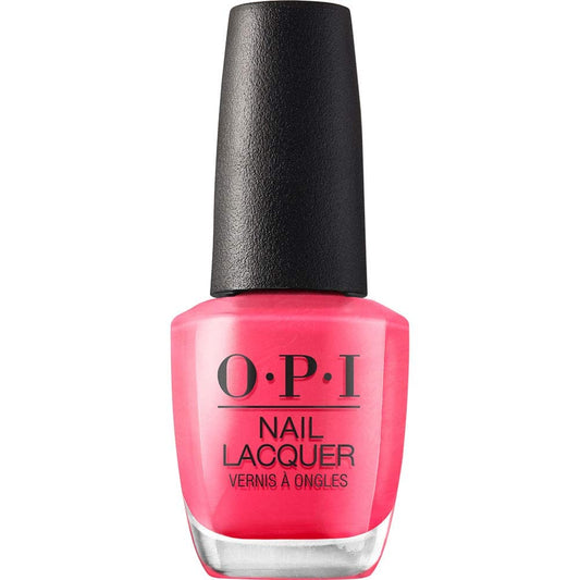 White Smoke OPI Nail Lacquer Strawberry Margarita | Opaque Bright Pink Crème Chip Resistant Nail Polish | Fast Drying, Streak Free