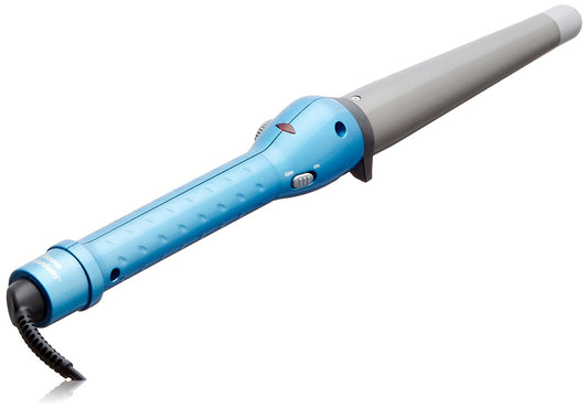 White Smoke BabylissPRO Nano Titanium Curling Iron & Curling Wand Combo 1" Conicurl Iron for Long Lasting Curls & Hair Types