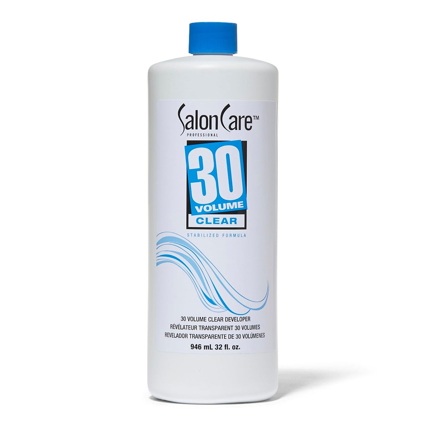 White Smoke Salon Care 30 Volume Clear Developer, Stabilized Formula for Consistent, Predictable Results, Superior Gray Coverage, 32 Ounce