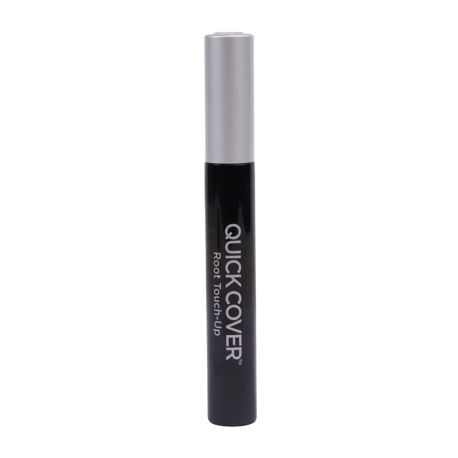 Dark Gray RED by KISS Quick Cover Root Touch Up Rescue (Jet Black), Mascara Natural Water-Resistant Temporary Gray Concealer Cover Up Brush for Hair Mustache & Beard, Formulated with Jojoba Oil