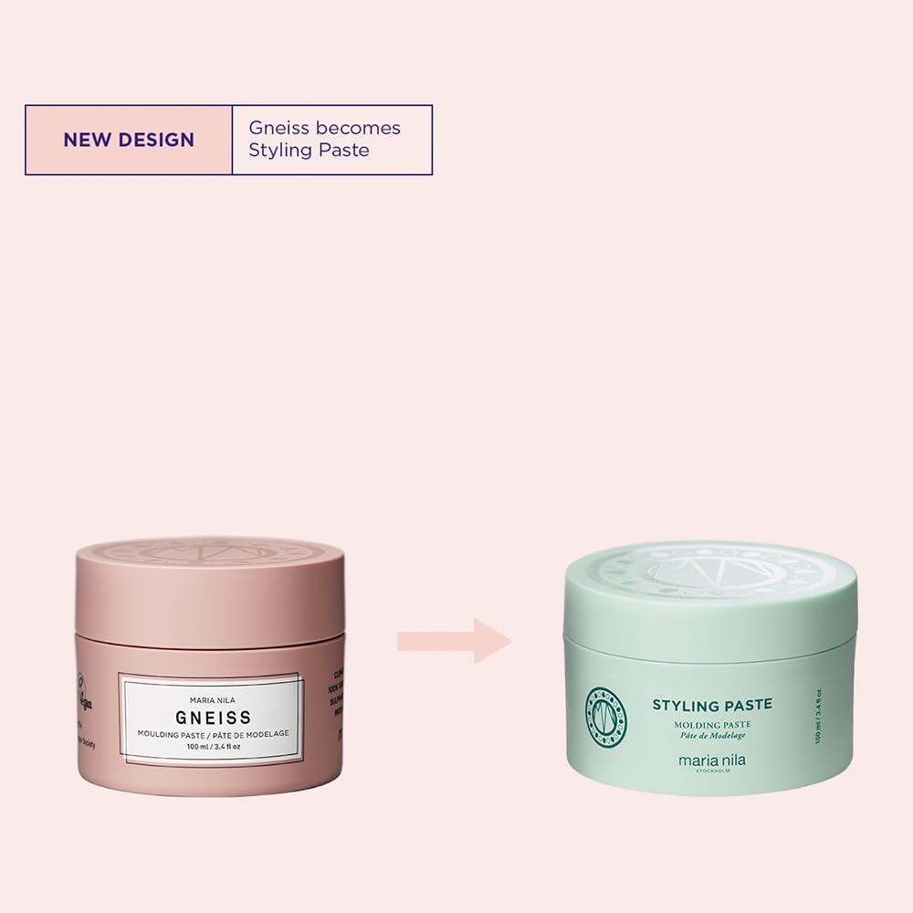 Misty Rose Maria Nila Styling Paste, 100 ml, Hold 2/5, Thickening & Flexible Molding Paste, Ideal for both long and short hair, 100% Vegan