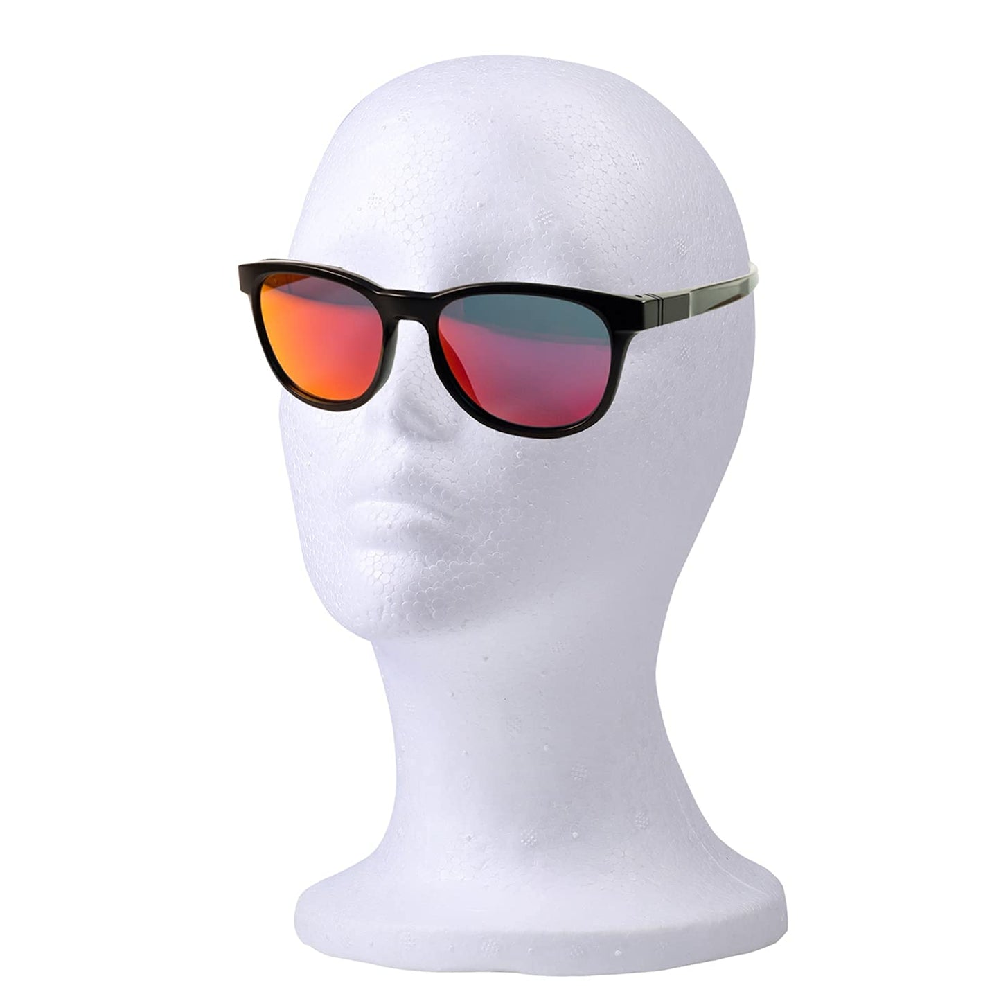White Smoke Foraineam 3 Pieces Foam Mannequin Head Wig Head, Female Mannequin Wig Display Stand Holder, Cosmetics Model Head White Foam Heads for Glasses Mask Hat Headband Hairpieces and More