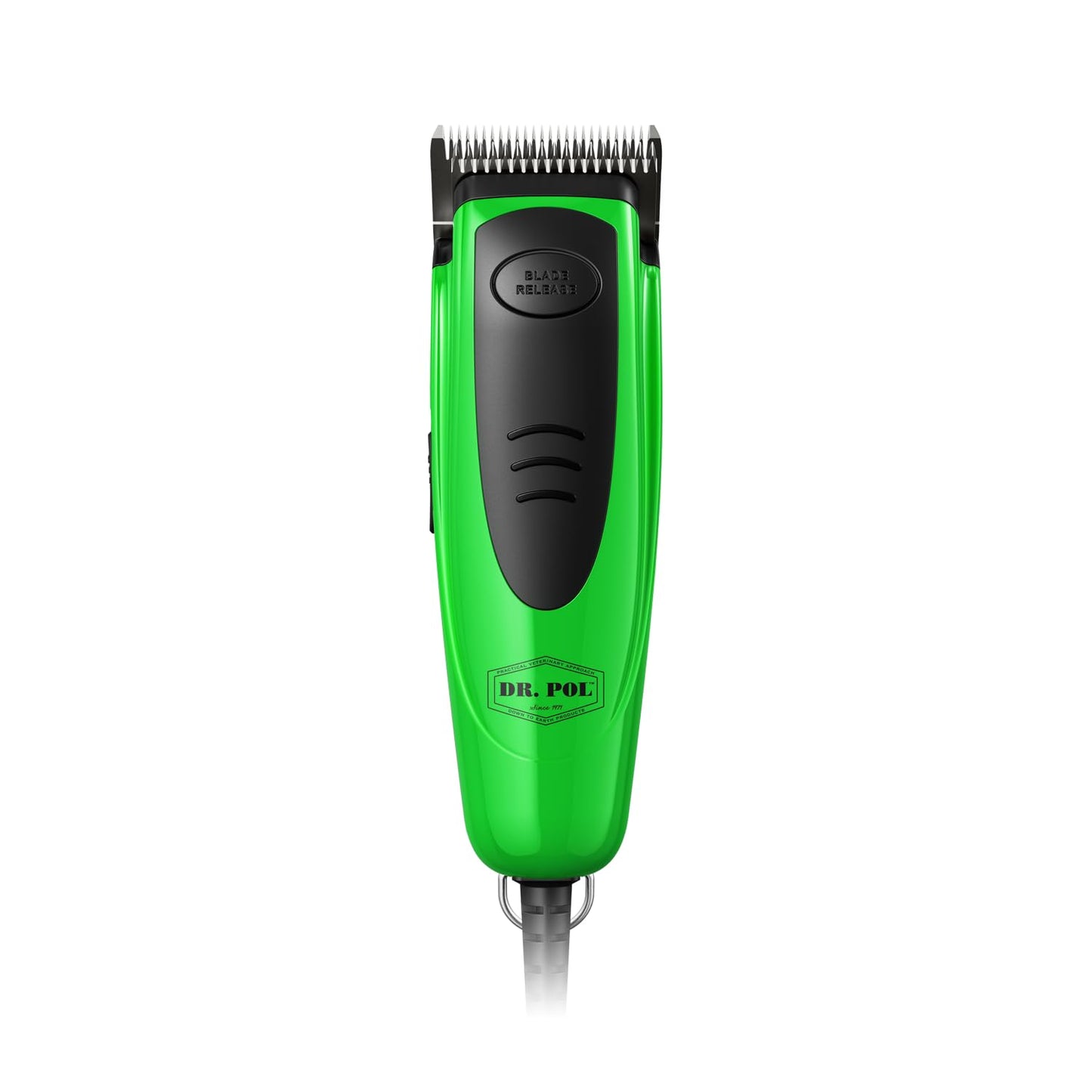 White Smoke Andis Dr. Pol Easy Clip Versa Clipper Kit - Complete Grooming Solution with Detachable Blades, Attachment Combs, Nail Clipper & More for Safe, Efficient Grooming of All Dog Types, Green, 561121