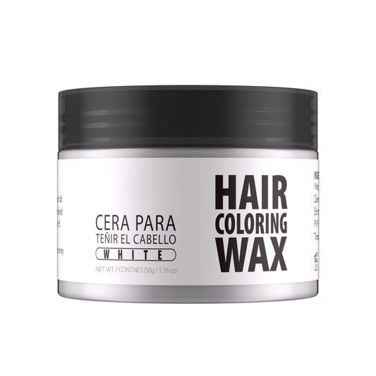 White Smoke Gowwim Hair Wax Color, 13 Colors Temporary Hair Dye Natural Hair Color Wax, 72h Hold & Non - Greasy Hair Dye for Women & Men for Styling 1.76 Oz White