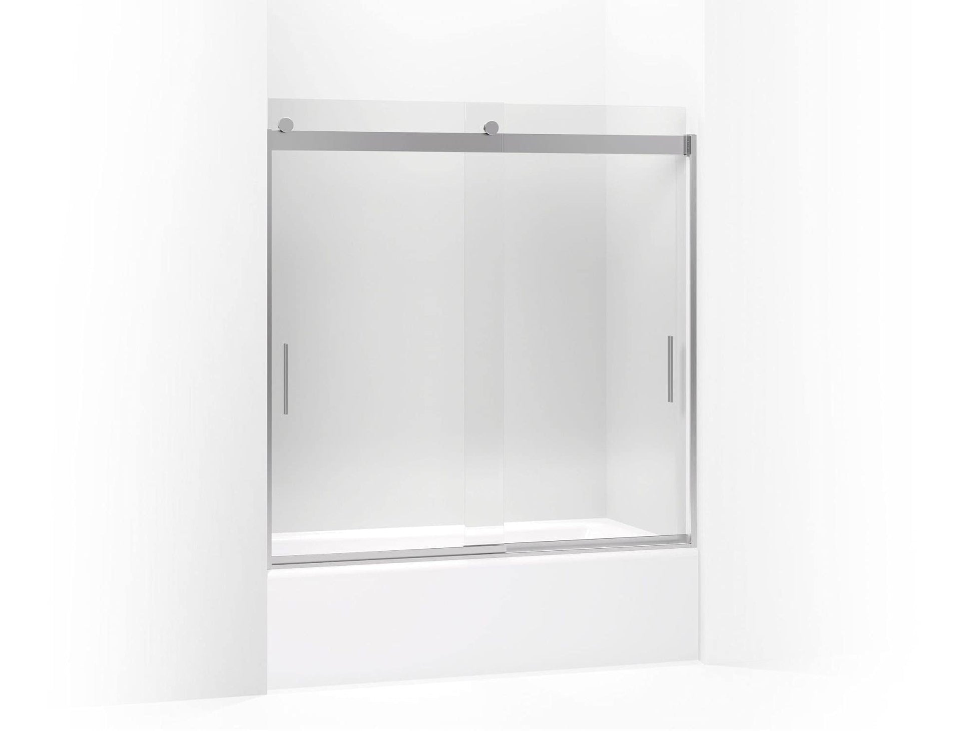 Light Gray KOHLER 876-0 Bellwether 60-Inch x 32-Inch Cast Iron Alcove Bathtub with Integral Apron and Right Hand Drain, White