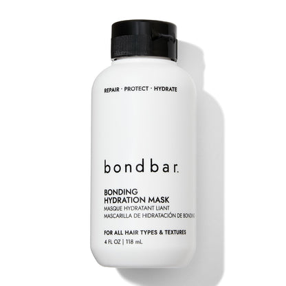 Light Gray Bondbar Bonding Hydration Mask for Damaged Hair, Adds Volume, Smooths Hair, Hydrates All Hair Types & Textures, Vegan, CrueltyFree, 4 Fl. Oz.
