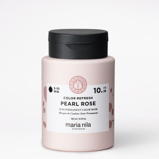 White Smoke Maria Nila Color Refresh, Pearl Rose 3.4 Fl Oz, Soft Pink Hair Mask, Semi-Permanent Pigments, 100% Vegan & Sulfate/Paraben free