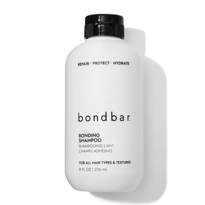 Light Gray Bondbar Repairing Shampoo, Protects, Strengthens & Hydrates All Hair Types & Textures, Prevents Flyaways & Frizz, Adds Moisture & Shine, Vegan, CrueltyFree, 8 Fl. Oz.
