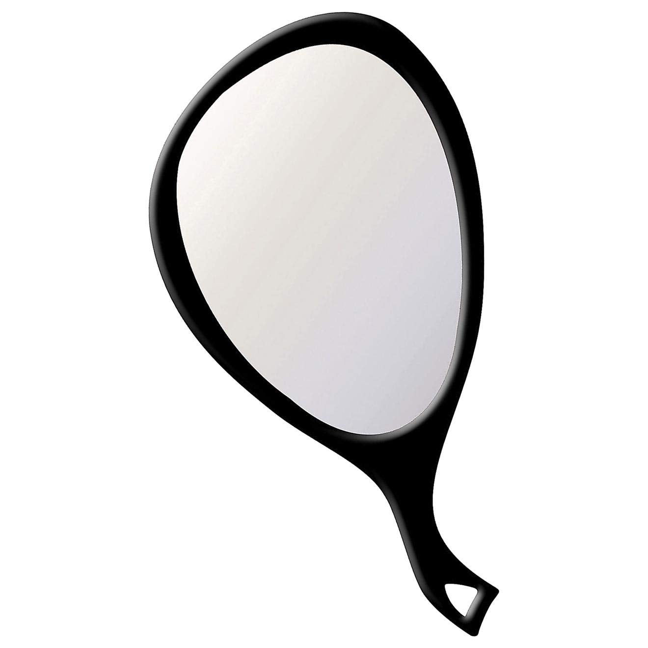 White Smoke SOFT 'N STYLE Salon Beauty Pro Hand Mirror 19.5 x 10.5 Black MR-7703BLK