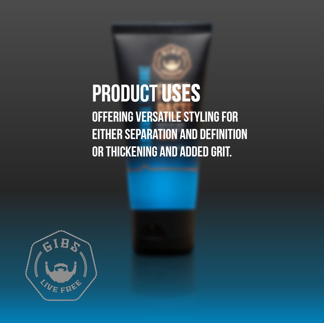 Dark Slate Gray GIBS Grooming Tactical Texture Texturizing Fiber Paste, 3 Fl Oz