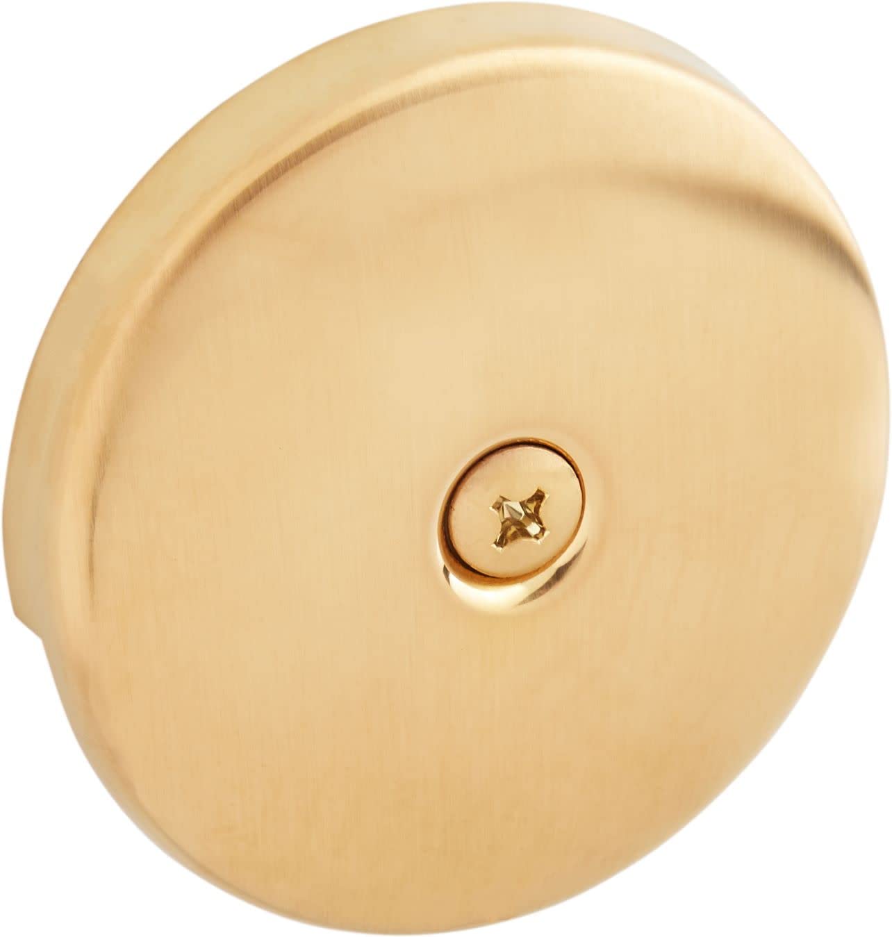 Light Goldenrod Signature Hardware 446708 Pop-Up Drain with Overflow Cover for Alcove Tub