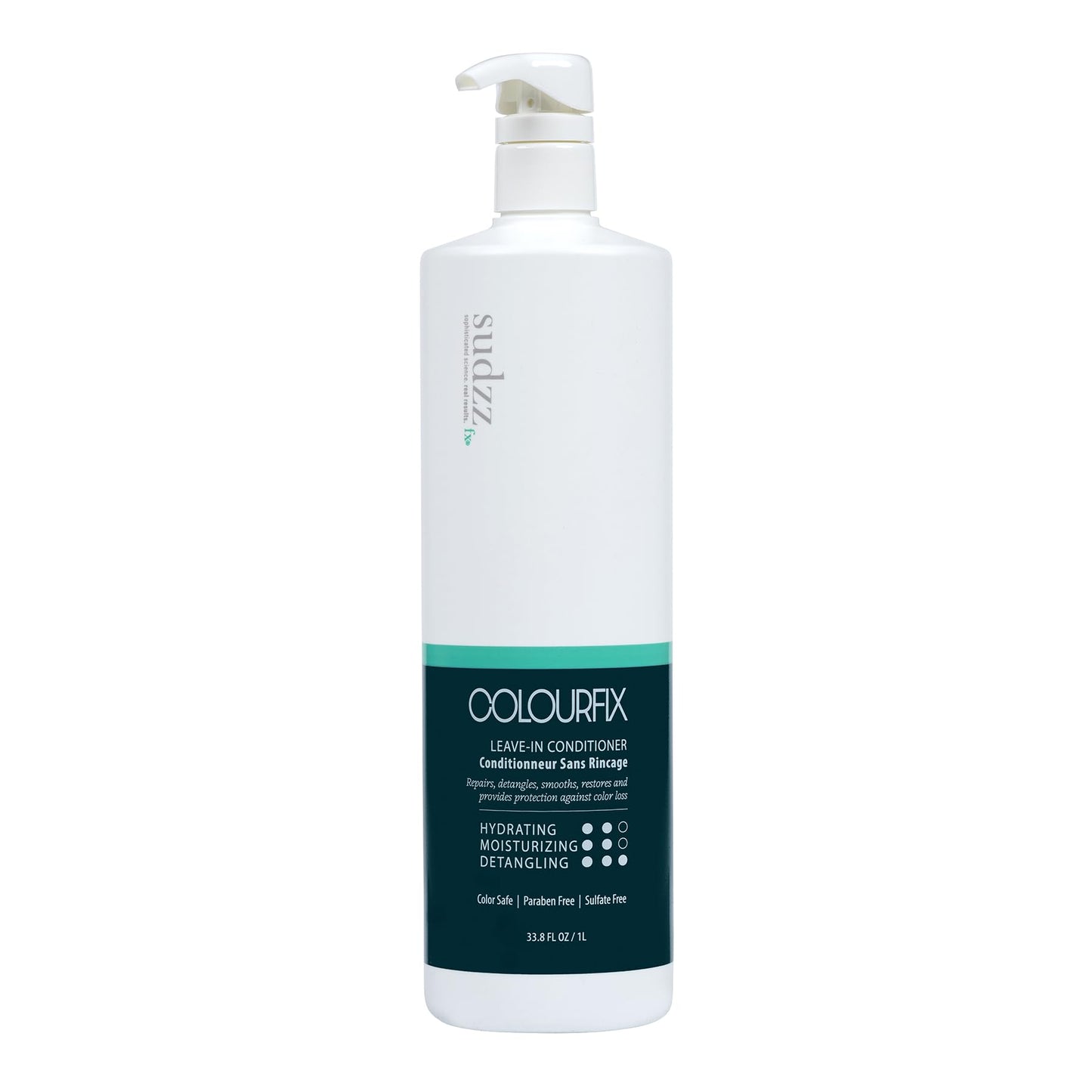 Lavender SUDZZFX ColourFix³ Leave-In Conditioner - Nourishing Conditioner for Grow Hair Care, & Color-Treated Hair - Deep Conditioner for Dry Damaged Hair - Repair and Defend Hydrating Conditioner, 33.8 Fl Oz