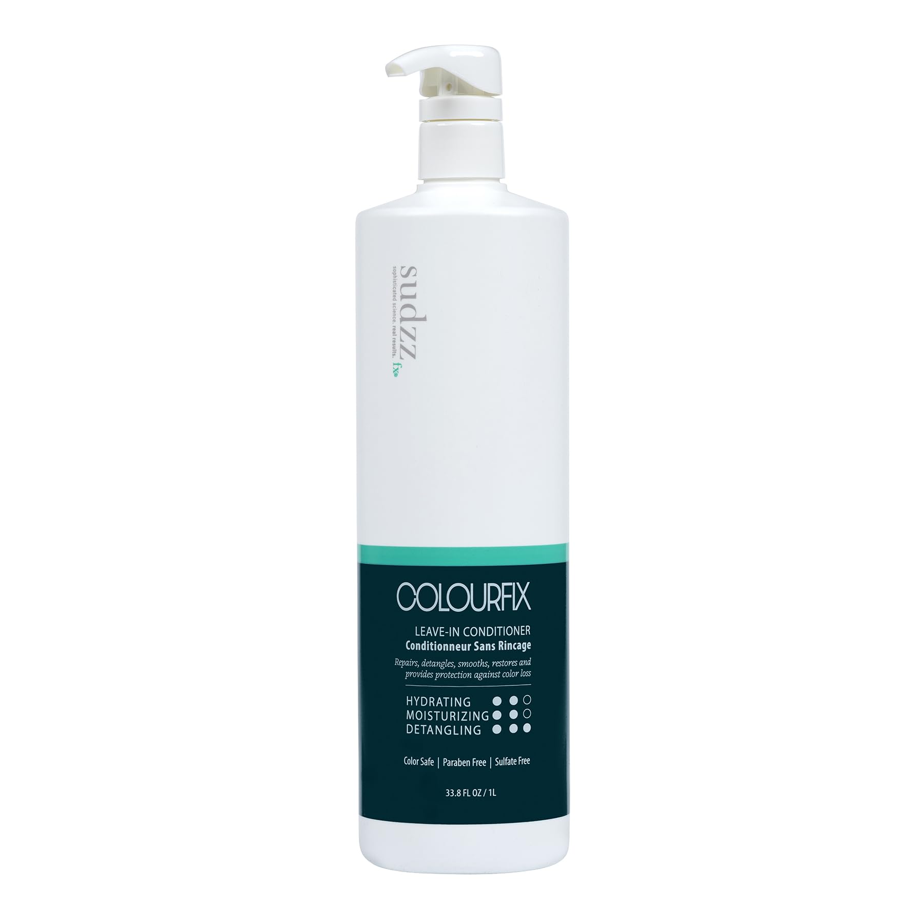 Lavender SUDZZFX ColourFix³ Leave-In Conditioner - Nourishing Conditioner for Grow Hair Care, & Color-Treated Hair - Deep Conditioner for Dry Damaged Hair - Repair and Defend Hydrating Conditioner, 33.8 Fl Oz