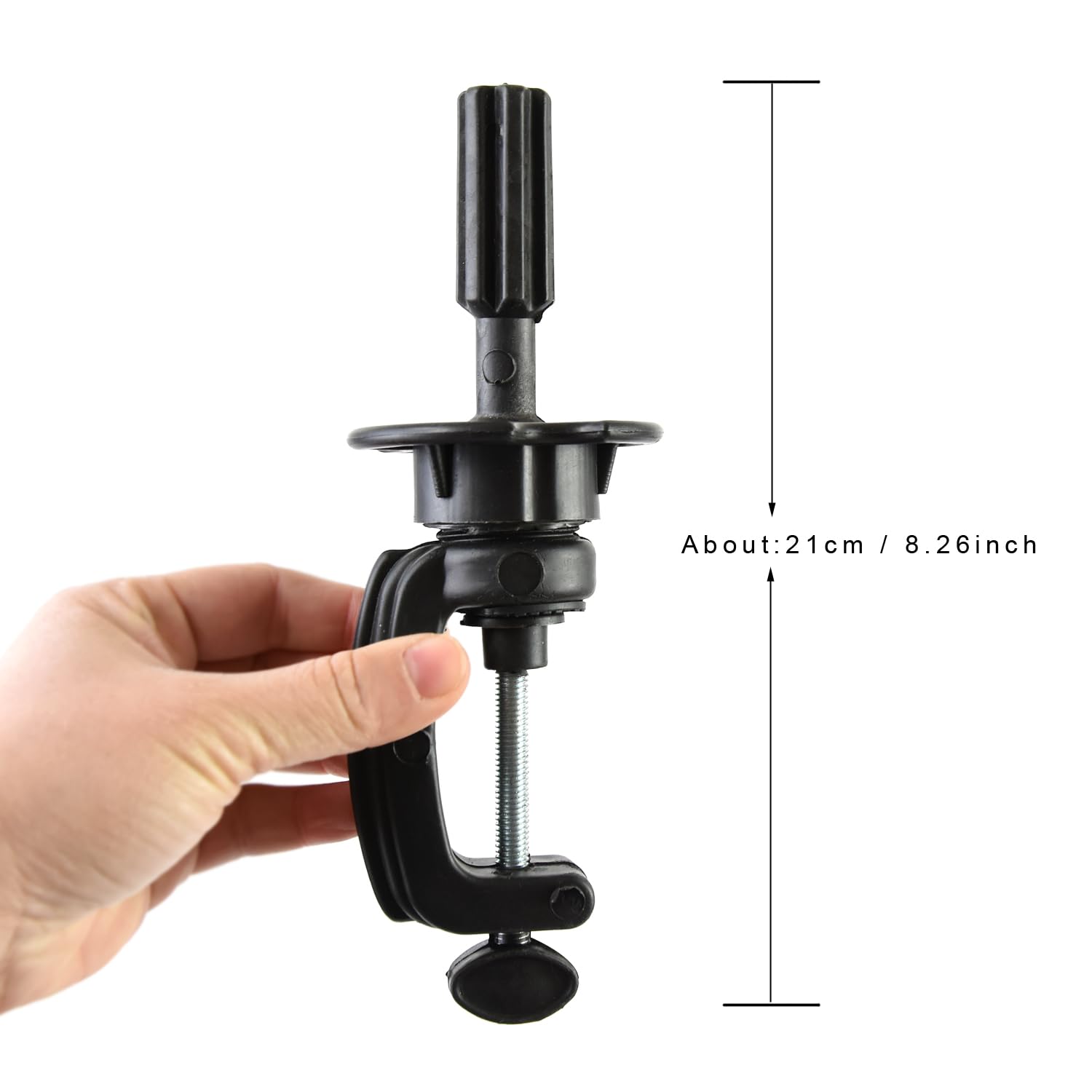 White Smoke Mannequin Head Hair Styling Training Head 14 inches Manikin Cosmetology Doll Head for Hairdresser Practice Braiding with Clamp Stand (Black)
