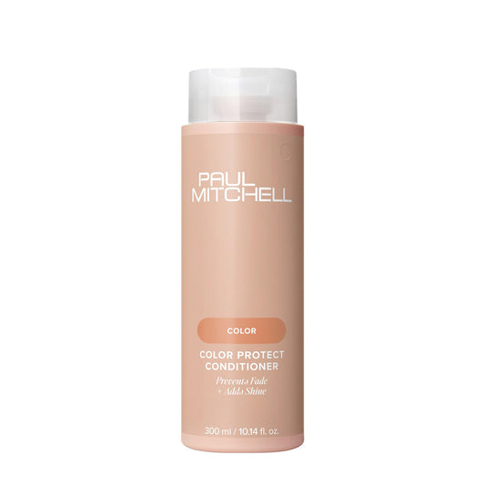 Tan Paul Mitchell Color Protect Conditioner, Prevents Fade + Adds Shine, For Color-Treated Hair, 10.14 fl. oz.