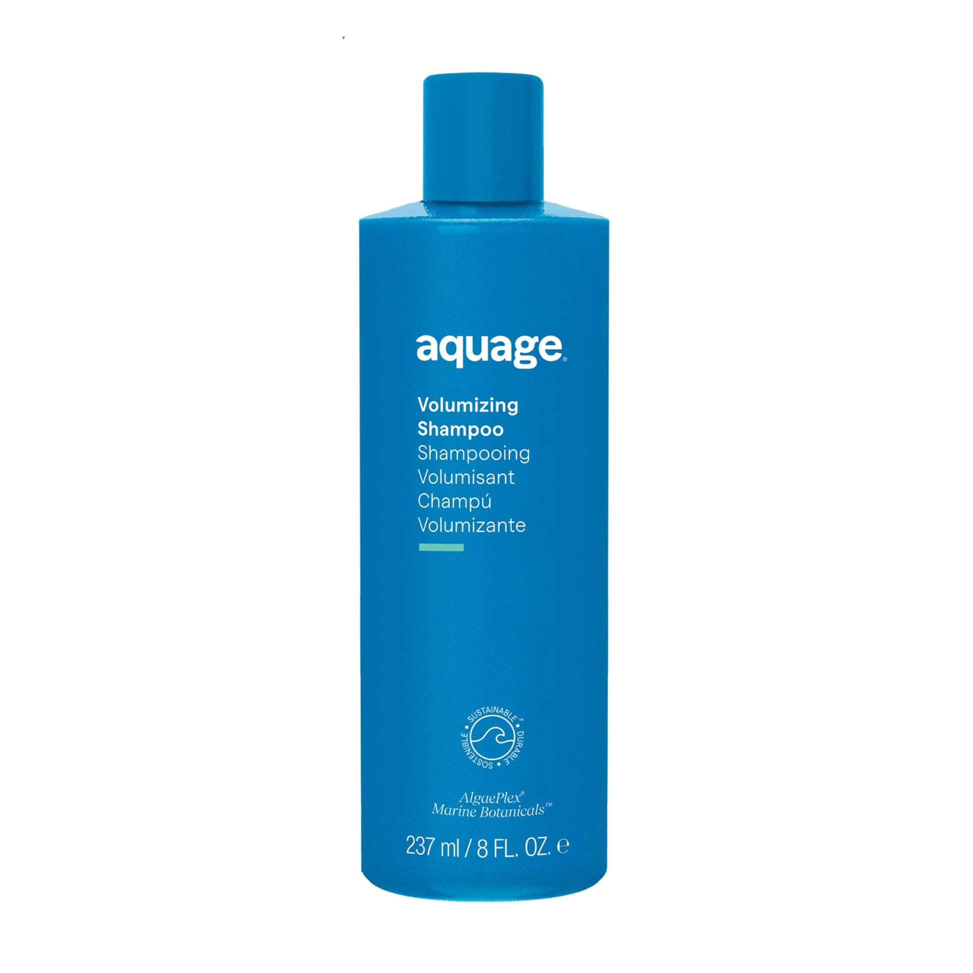 Dark Cyan Aquage Volumizing Shampoo for Women & Men - Lightweight, Deep Cleansing Hair Shampoo with AlgaePlex - Long-Lasting Volume, Body & Shine for Fine, Thin Hair (8 oz)